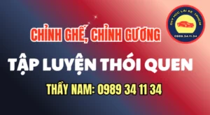 Chỉnh ghế gương khi học lái ô tô giúp người mới có tầm nhìn rõ, thao tác thuận lợi và giữ tư thế ổn định trước mỗi buổi thực hành. Xem Ngay!