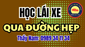 Học lái xe đường hẹp cần chú ý gì? Xem cách căn hai bên, giữ hướng và nhường xe ngược chiều khi thực hành an toàn cùng giáo viên. Thầy Nam