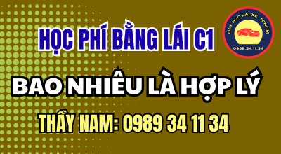 Học phí bằng C1 gồm chi phí đào tạo, hồ sơ, lệ phí sát hạch và khoản phát sinh. Xem cách kiểm tra báo giá, hợp đồng. Thầy Nam