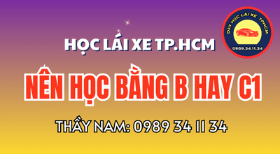 Nên học bằng B hay C1 để phục vụ công việc? So sánh loại xe được lái, khối lượng thiết kế và cách chọn hạng phù hợp nhu cầu. Xem Ngay!