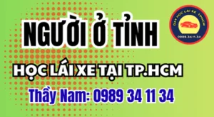 Người ở tỉnh học lái xe tại TP.HCM cần chuẩn bị hồ sơ, chọn sân tập và xếp lịch ra sao? Xem cách dự trù chi phí. Thầy Nam