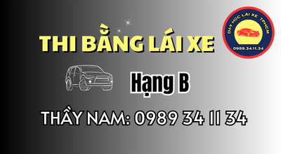 Thi bằng lái xe hạng B gồm lý thuyết, 12 bài sa hình và lái xe trên đường. Xem trình tự, cách chuẩn bị và lưu ý quan trọng. Xem Ngay!